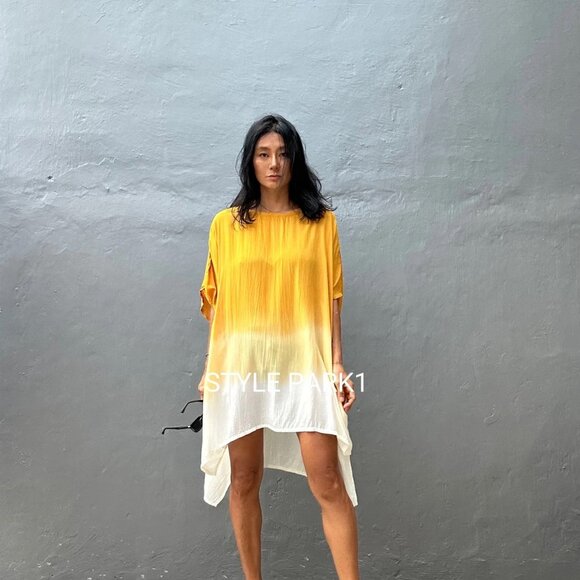 STYLE PARK JASRI DRESS in MUSTARD - ONE SIZE - BNWT - Picture 5 of 7